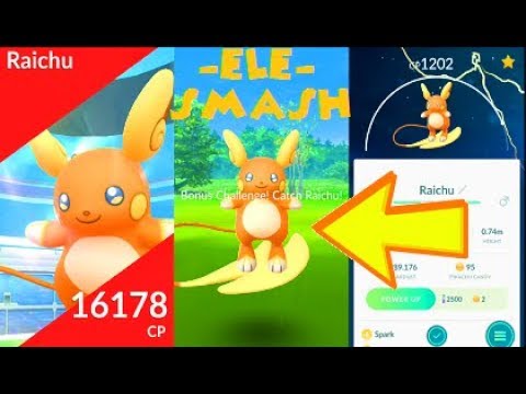 Pokemon Go Worlds First Alolan Raichu Raid Catch