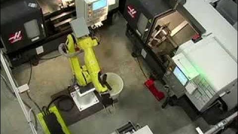 CNC Tending HAAS Lathes with FANUC Robot