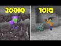 200IQ vs 10IQ Minecraft Plays #1