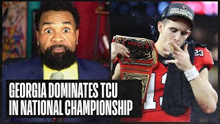 Georgia Bulldogs DOMINATE TCU in the National Championship — RJ Young reacts | No. 1 CFB Show