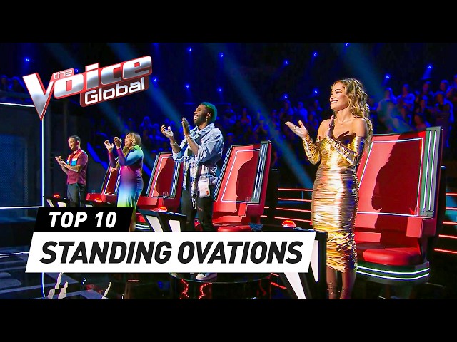 Sensational STANDING OVATIONS for these Blind Auditions on The Voice class=