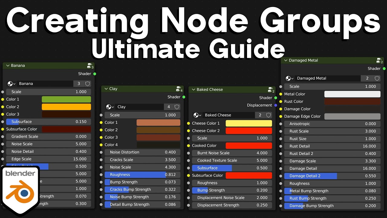 Create Custom Material Node Groups In Blender For Beginners Ultimate Create Custom Material Node Groups In Blender For Beginners Ultimate