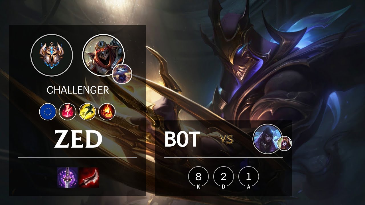 Zed Bot vs Aphelios - EUW Challenger Patch 10.19