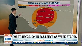 Southern Plains Likely To See Severe Storms Next Week, Damaging Winds And Hail Possible