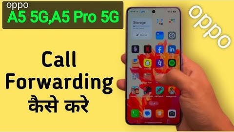 How to do call forwarding in Oppo A5, A5 Pro