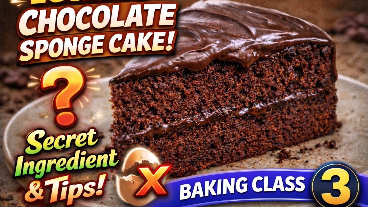 Baking class 3 in Telugu How to make basic eggless #chocolate sponge #cake #noegg #nocurd #nobeater 