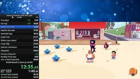 Steven universe save the light speedrun Finally got sub 32!!!!!