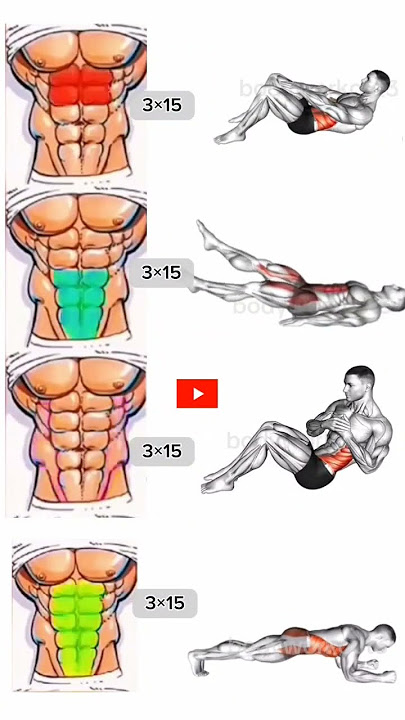 cara membentuk otot perut dirumah tanpa alat #workout #sixpack #fitnesstips