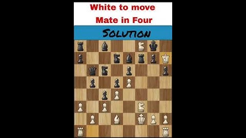 Chess Puzzle - Mate in Four | 30 Checkmate Series #Shorts