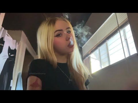 having a smoke before going out - stwabeebunny