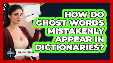 How Do Ghost Words Mistakenly Appear In Dictionaries? - The Daily Definition