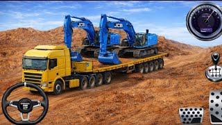 👷 محاكي بناء طرق المدينة ثلاثي الأبعاد 🚧 | الحفارة الثقيلة والشاحنة - لعبة أندرويد screenshot 2
