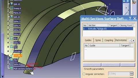 Catia V5 tutorial - Modeling a detergent bottle - Part 9/10