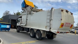 Gold coast cardboard recycling with a rattly Isuzu