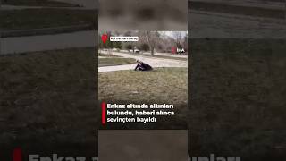 Enkaz altında altınları bulundu, haberi alınca sevinçten bayıldı #shorts #deprem #enkaz
