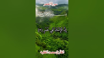 سورة العصر القارئ محمد الفقيه #اكسبلور #قران_كريم