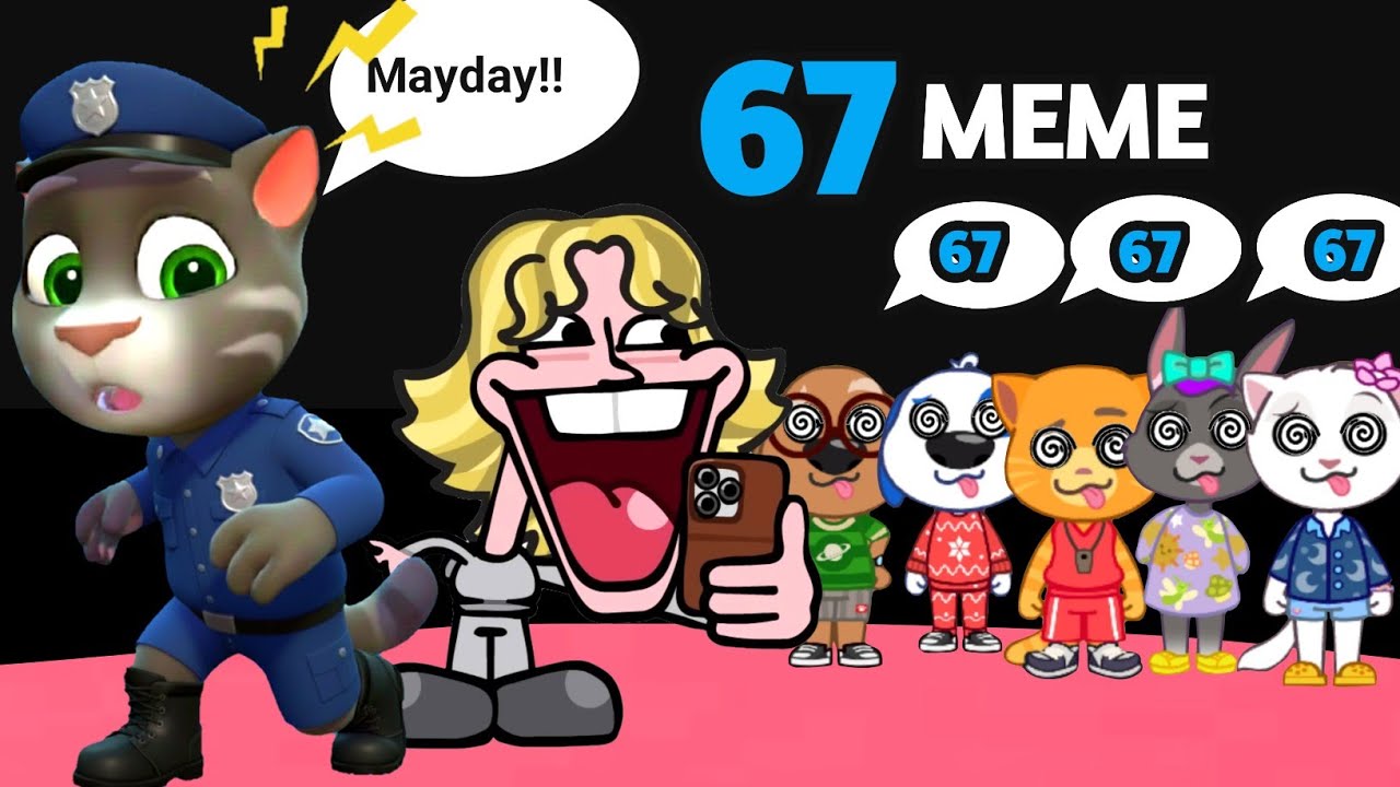 My Talking Tom Friends World - 67 Viruses in the Tom City - Tom vs Six Seven - Talking Tom Cat