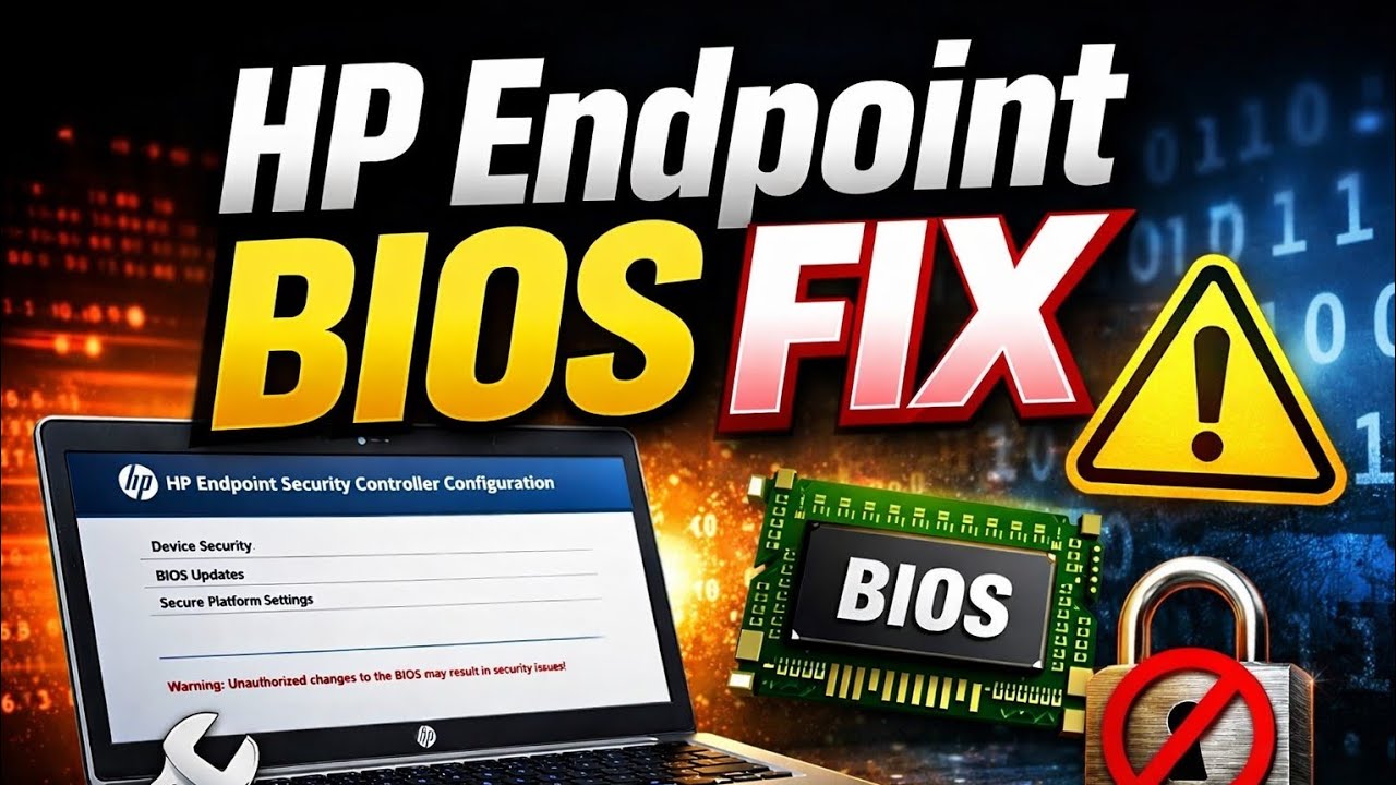 HP Endpoint Security Controller Problem Fix BIOS & Security Issue ...