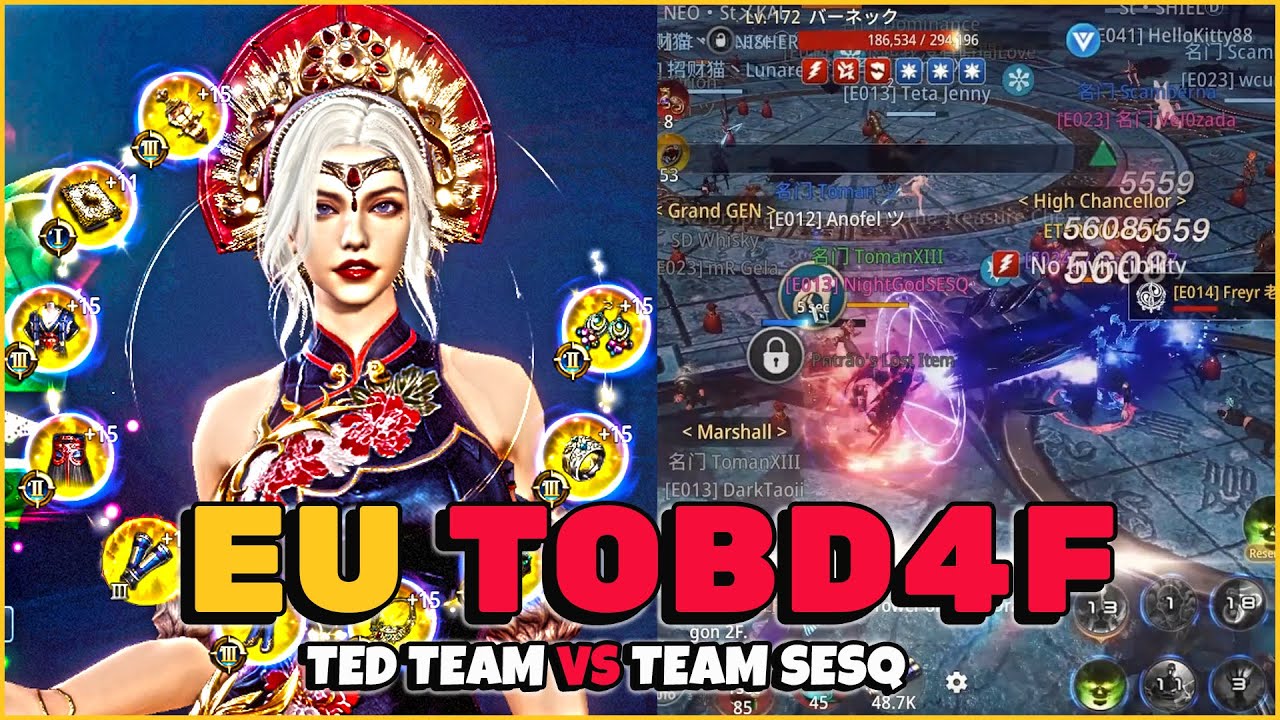 TOP1 DARKIST SESQ PT VS TOP1 LANCER TED PT AT EU TOBD4F CONTEST | DTM/FF VS SD/HOF | MIR4