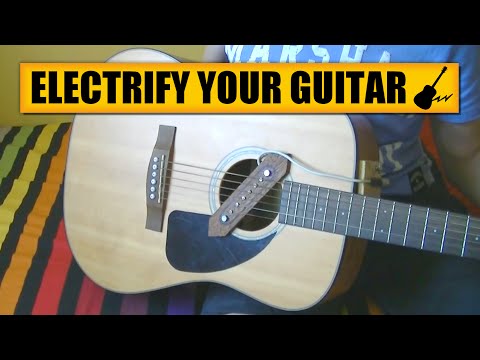 Acoustic to electric guitar : DIY Experiments #4 - Homemade pickup