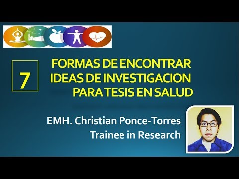 7 formas de encontrar ideas de investigación para tesis en salud