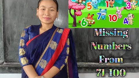 Missing Numbers From 71-100 | Pushpa Thapa