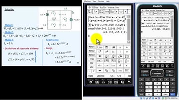 CLASSPAD II CIRCUITOS ELECTRICOS DE AC SISTEMA EQ COMPLEJOS
