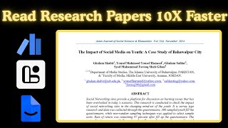 How to Read Research Papers 10X Faster Using 3 Free AI Tools | Step by Step Guide 
