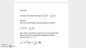 Indefinite Integrals - Example-3