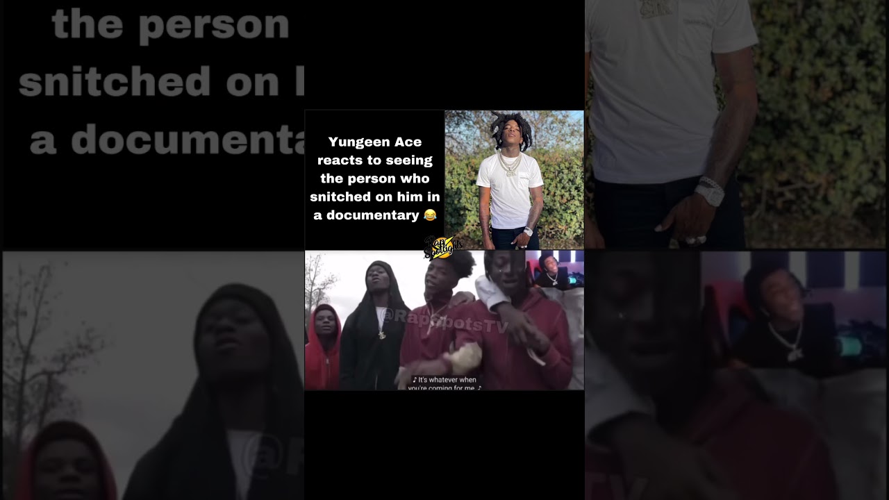 Yungeen Ace reacts to seeing the person who snitch on him😂