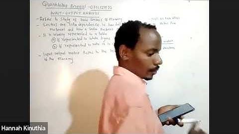 Input Output analysis