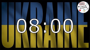 8 Minutes/480 Seconds Countdown Timer with a Sound Effect! - Stop War in Ukraine! - Your Timer