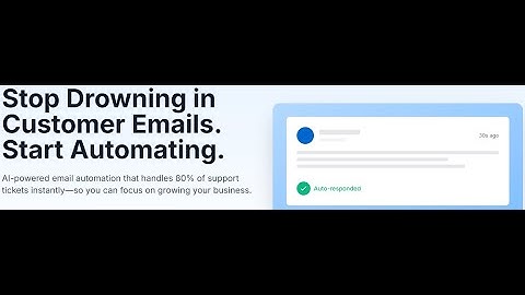 Stop Drowning in Customer Emails. Start Automating.