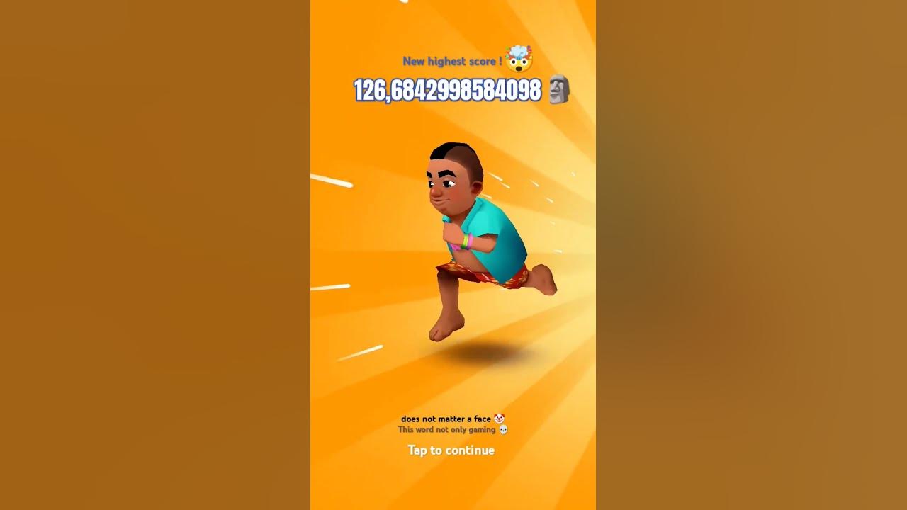 🤯world highest score on Subway 🚇 surfers 🤯💀🗿#subwaysurfers #ytshorts #gaming #score