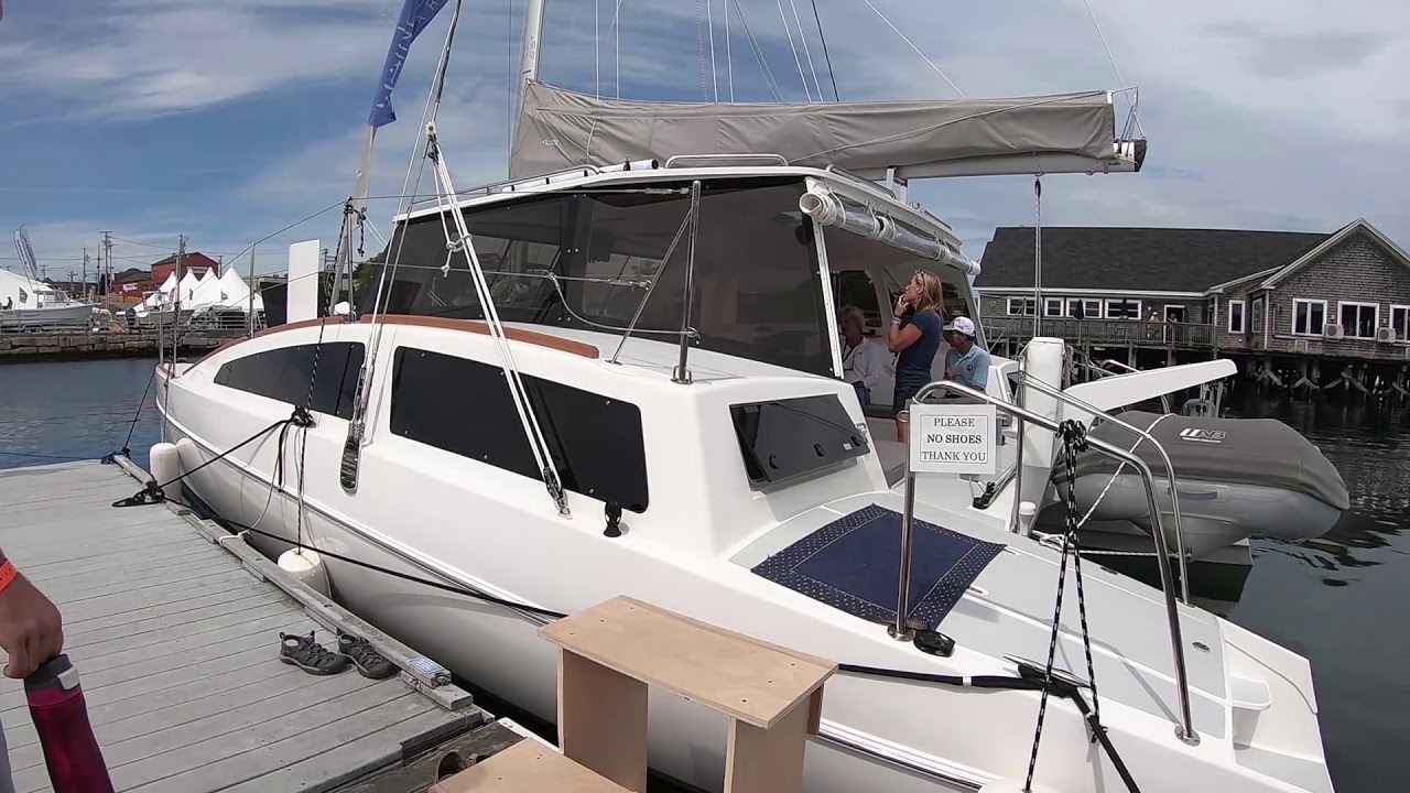 Maine Cat 38 4 at Rockland Boat Show YouTube