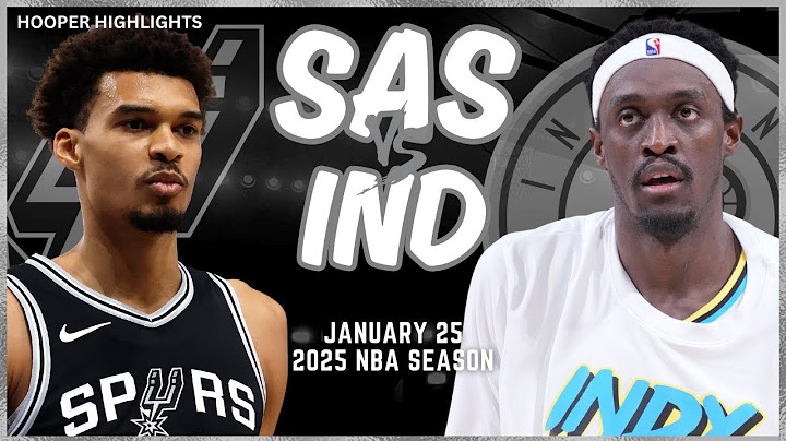 San Antonio Spurs vs Indiana Pacers Full Game Highlights | Jan 25 | 2025 NBA Season