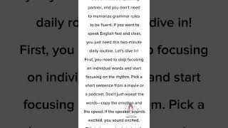 Speak English Fast &amp; Clearly (No Partner &amp; No Grammar!) (1)