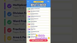 Grade 3 Math Worksheets | Printable Math Practice for Kids | ElementaryMath | ThirdGradeMath