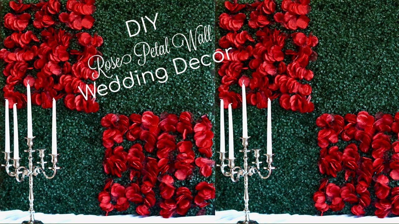 DIY Rose Petal Wall Wedding Decor, Weddings on a Budget