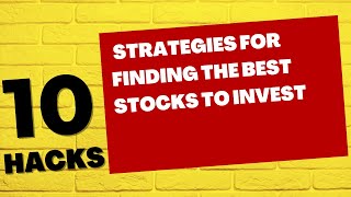 Become a Stock Market Pro: 10 Essential Strategies for Finding Winning Stocks