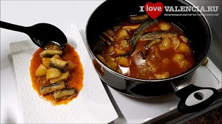 Валенсийское блюдо Ай и Пебре - угорь с соусом из чеснока и перца. 🍲 Гастрономия в городе Валенсия.