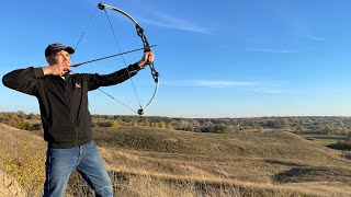 Стрільба з лука на дистанцію 100 - 200 метрів. Archery at a distance of 100 - 200 m.