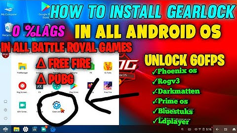 HOW TO INSTALL GEAR LOCK IN ALL ANDIROD OS (ex): //PHOENIX OS /PRIME OS/ROGV3 /DARK MATTEN etc....