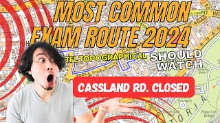 TfL Topographical Test 2024|Cassland Rd. Closed | 2024 Exam Route| (Topographical Training!)