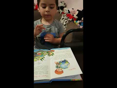 ნიკოლოზი კითხულობს ( 3 წლის და 5 თვის )