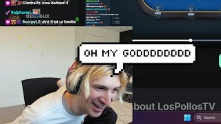 xQc reacts to Adin Ross going on 