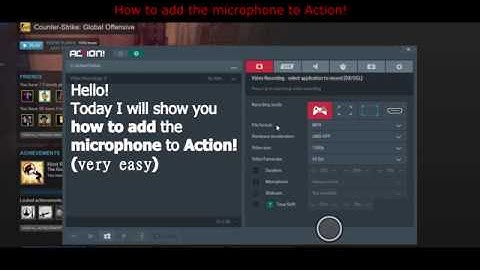 How to add the microphone to Action! (tutorial)