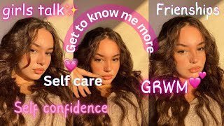 Q&A | GET TO KNOW ME+GRWM✨نجمعو مع بعض(self confidence/ moving on/ hair care/ living alone)