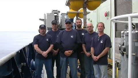 A message from R/V Atlantis to the space shuttle Atlantis