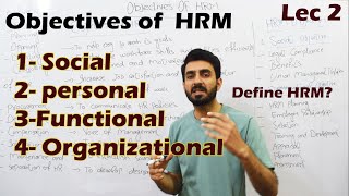 Lec 02 Objectives of  Human Resource Management (Chapter 1) BBA,MBA